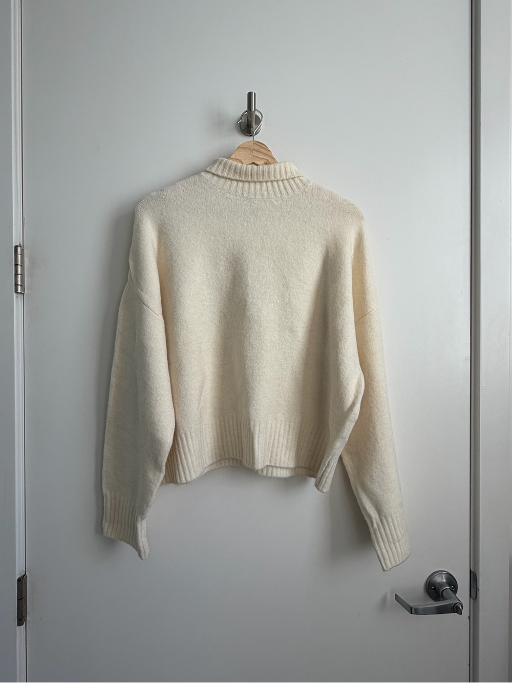 Zara Cream Turtleneck Sweater